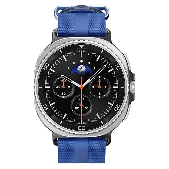 Galaxy Watch 8 Classic | 46 мм | Black | Sport/Blue | M/L, Тип ремешка : Sport, Размер корпуса : 46 мм, Цвет: Black, Цвет ремешка: Blue, Размер ремешка : M/L, Подключение часов : Bluetooth / Wi-Fi, изображение 3
